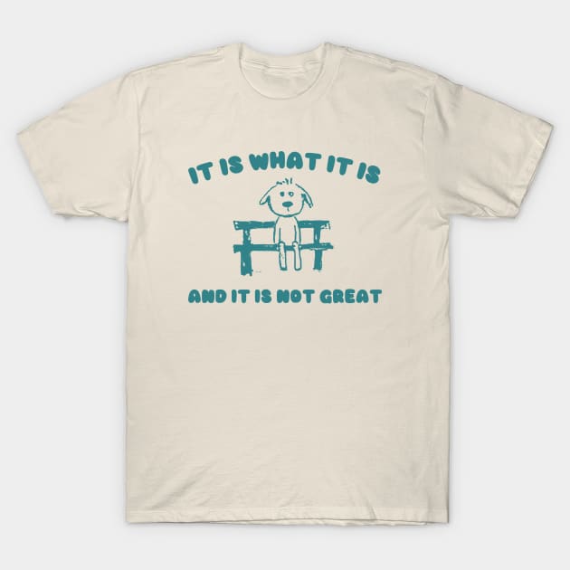 It Is What It Is And It Is Not Great Sweatshirt, Mental Health Sweatshirt, Funny Sweatshirt Women, Meme Sweatshirt, Dog Shirt, Gag Tee T-Shirt by Y2KERA